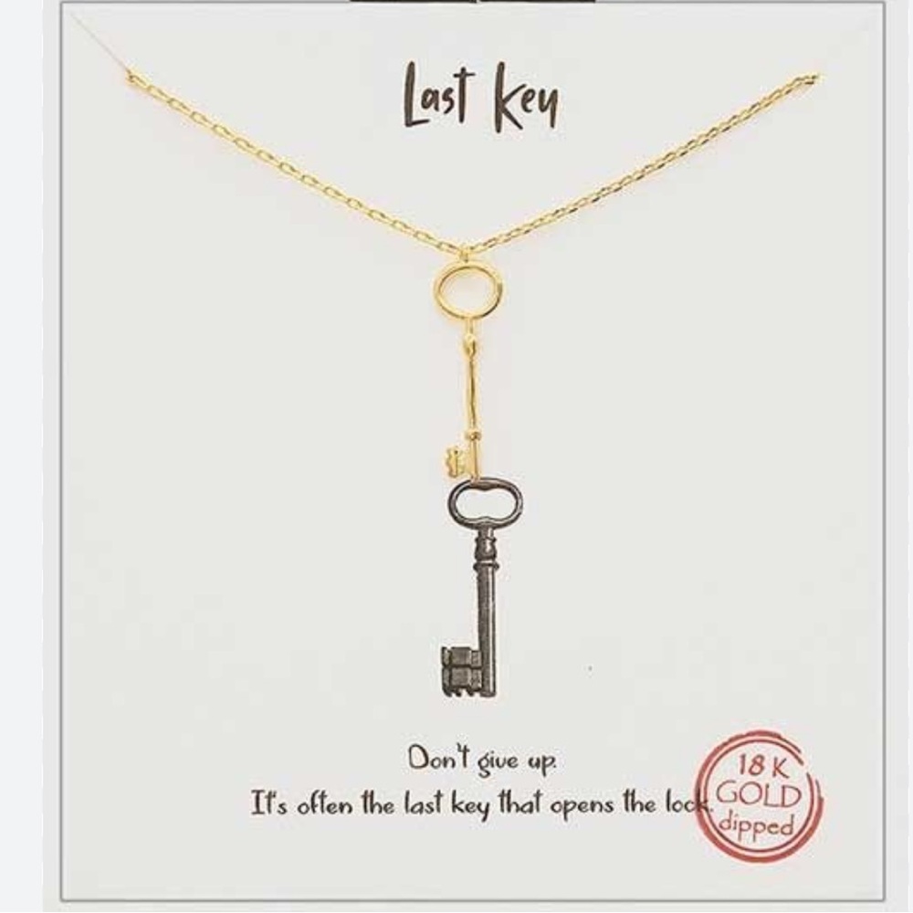 Last Key 18K Gold Dipped Necklace